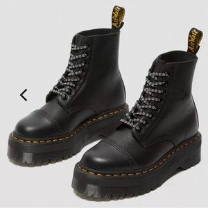 Dr. martens lazy oaf black platform boots size 9